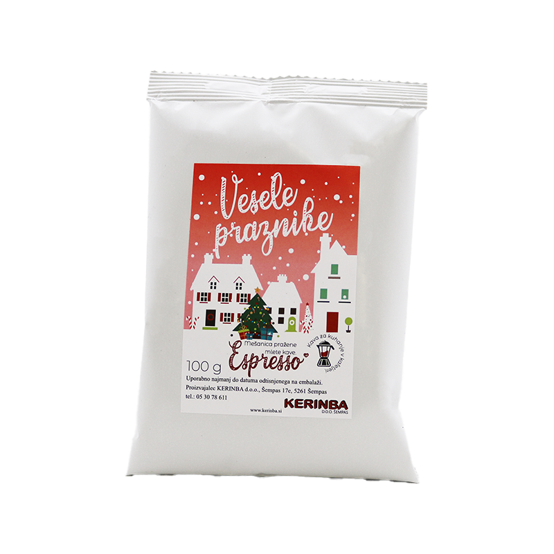 Kerinba Espresso 100 g festive packaging - ground/filter coffee