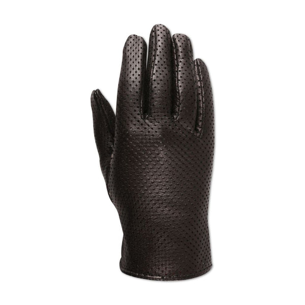Short Perforated Gloves with a Small Slit for Ladies