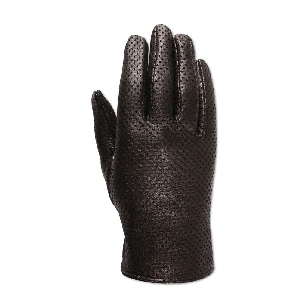 Short Perforated Gloves with a Small Slit for Ladies