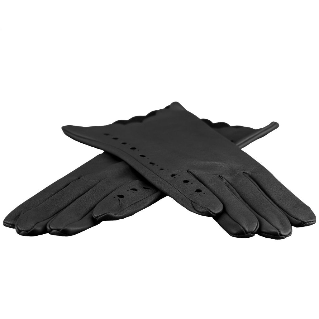 Women's Leather Gloves with an Interesting Edge