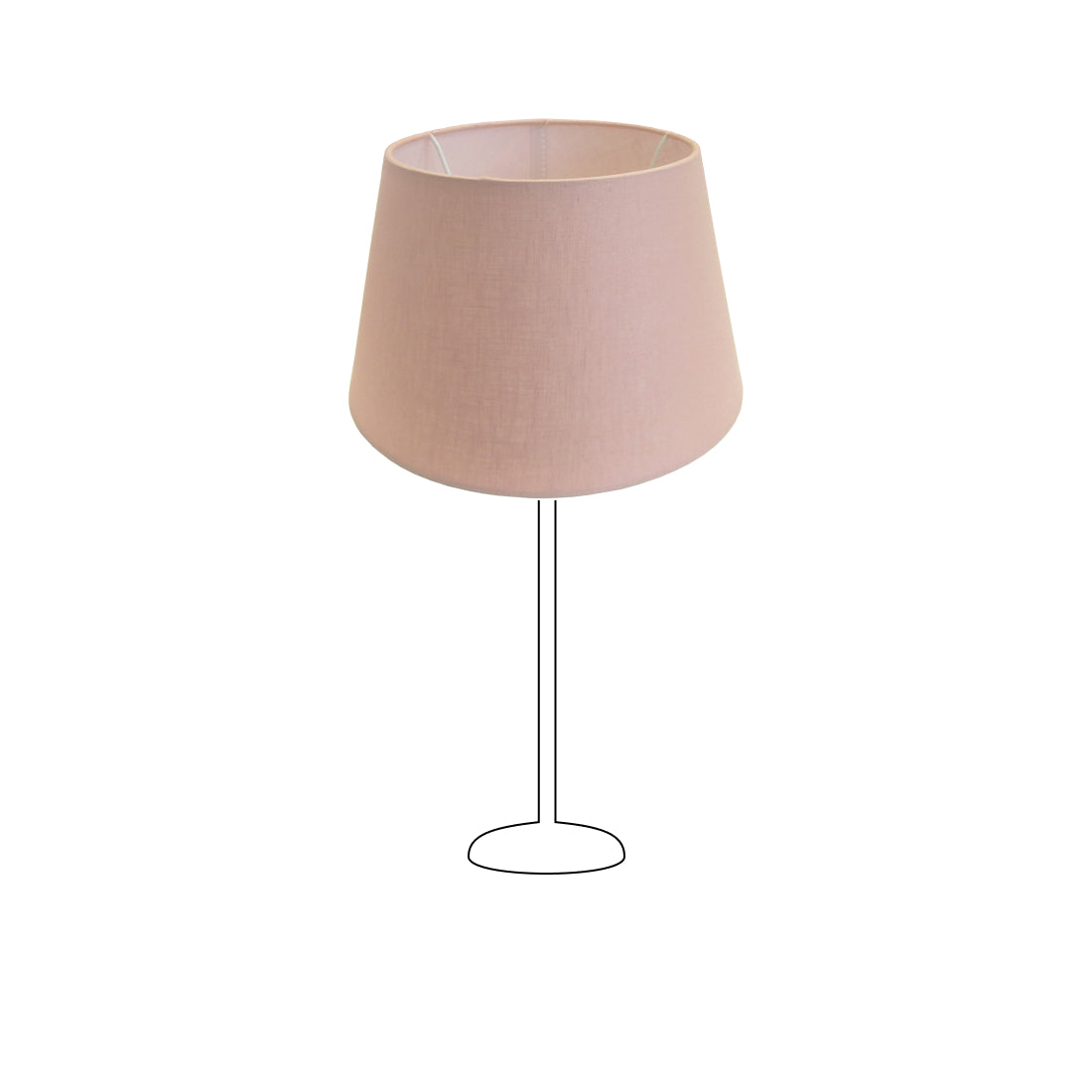 Various Lampshade in Dusty Pink – 20 cm - Linen for Stylish Lighting