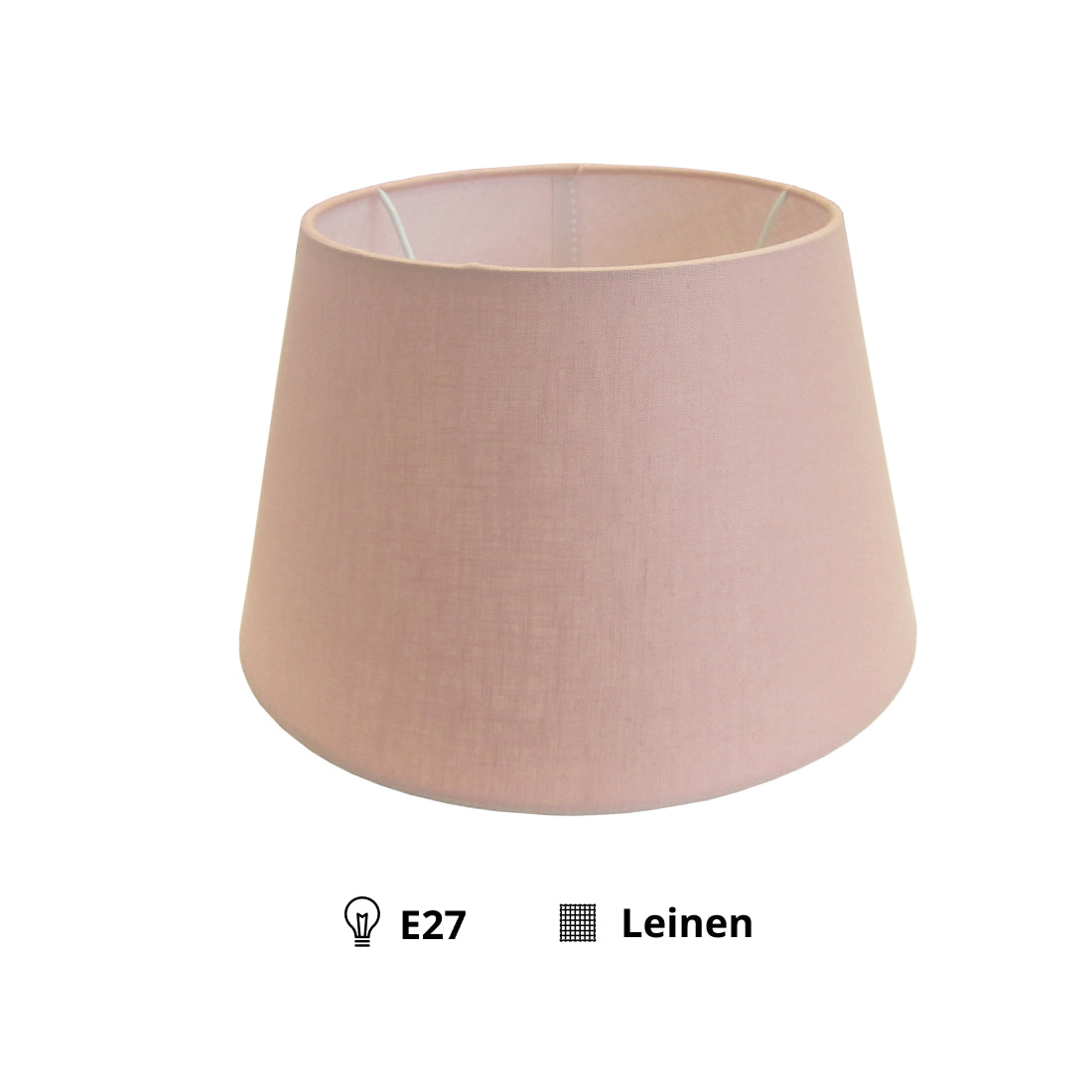 Various Lampshade in Dusty Pink – 20 cm - Linen for Stylish Lighting
