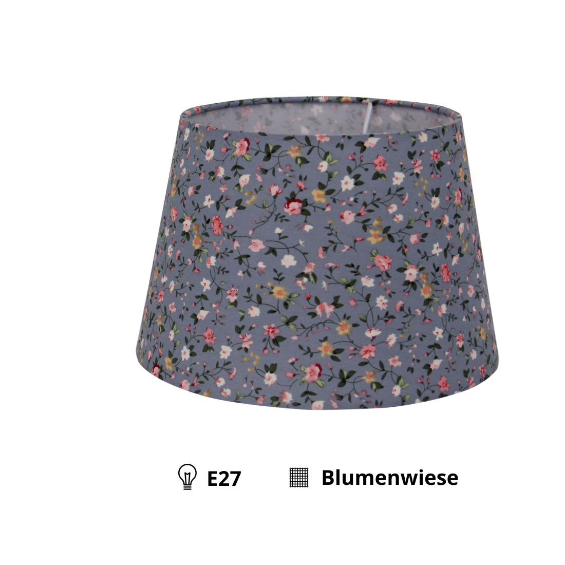 Vari paralumi a tamburo rotondi - Azzurro chiaro – 20, 25 o 30 cm – Design romantico