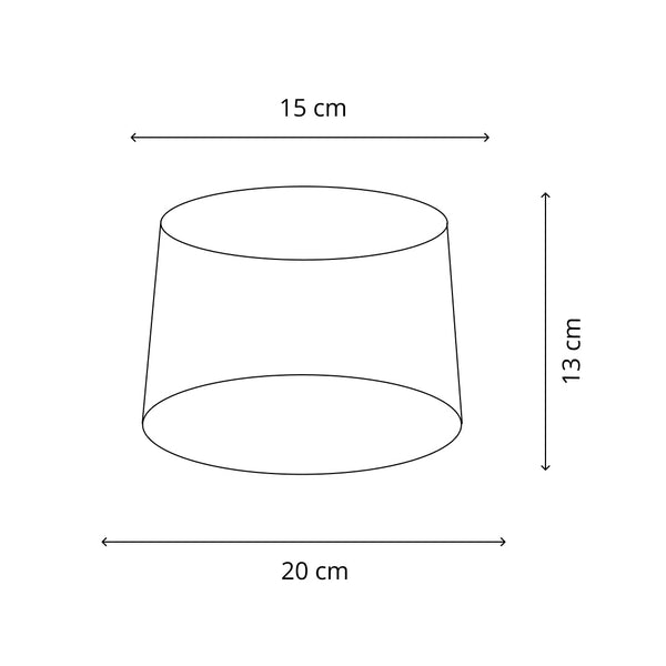 Pantalla de tambor redonda variada – Crema - Wooly - Ø20, 25 o 30 cm