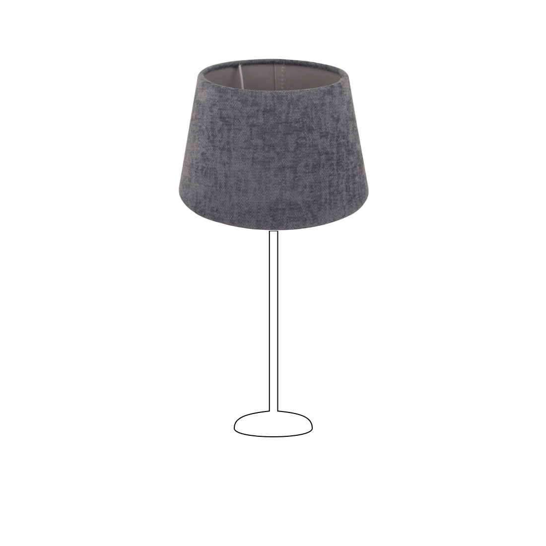 Various Drum Shade Round – Dark Grey - Wooly - Ø20 or 30 cm