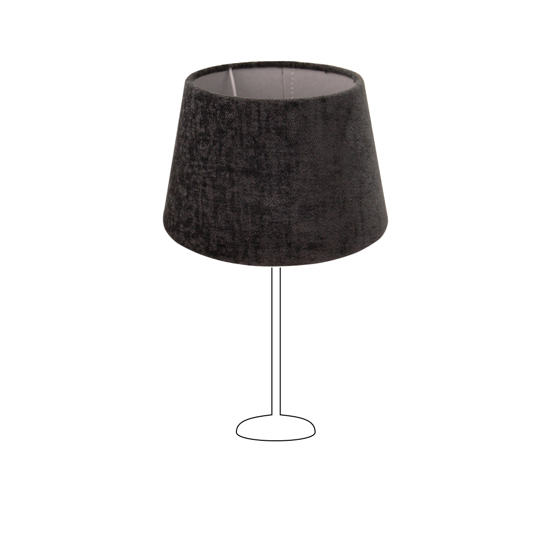 Various Drum Shade Round – Dark Grey - Wooly - Ø20 or 30 cm