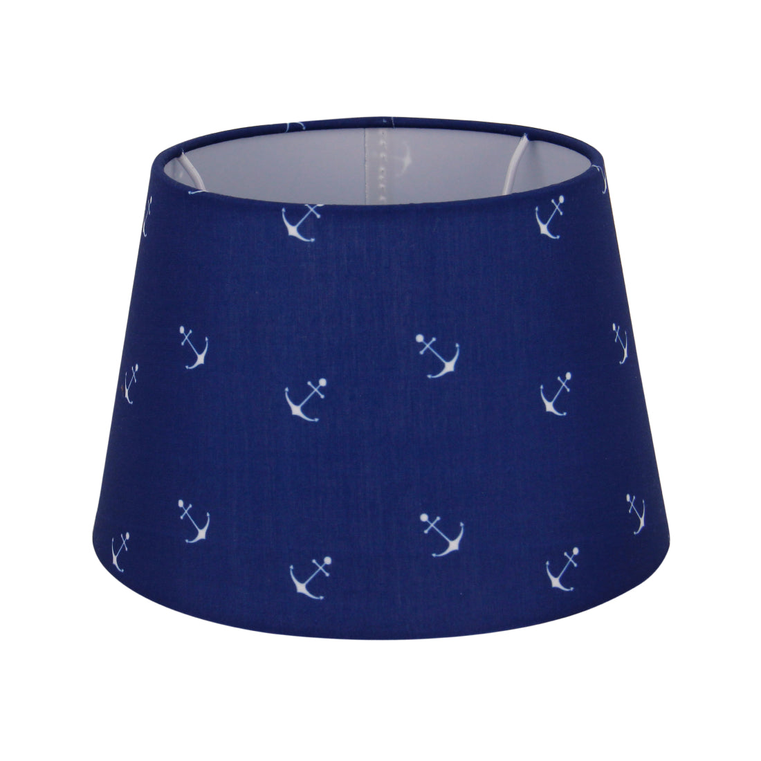 Various Drum Shade Round - Maritime - Blue - Ø20 cm - Small Anchor