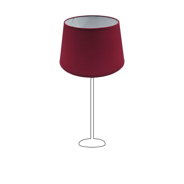 Various Drum Round Lampshades - Red - 25, 30 or 35 cm