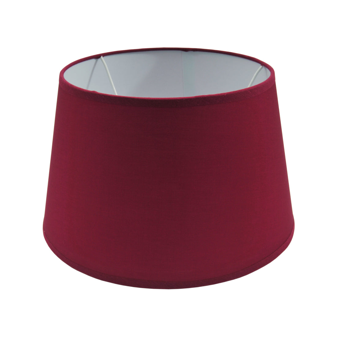 Various Drum Round Lampshades - Red - 25, 30 or 35 cm