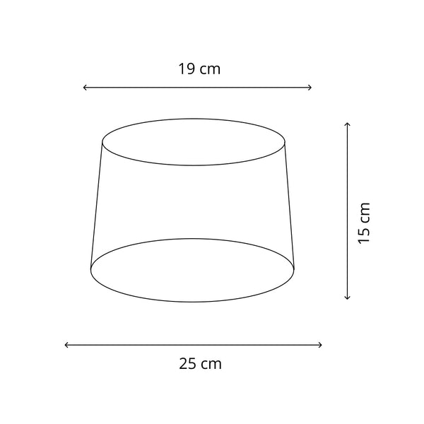 Pantalla de lámpara de tambor floral variada - Crema - 20, 25 o 30 cm - Diseño romántico