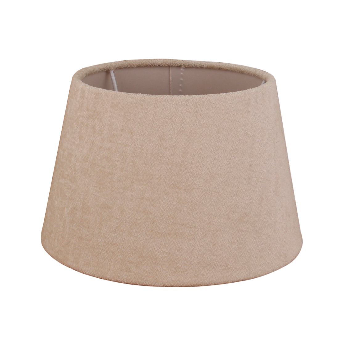 Pantalla de tambor redonda variada – Crema - Wooly - Ø20, 25 o 30 cm