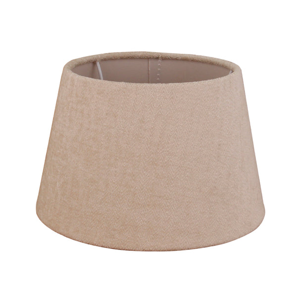 Pantalla de tambor redonda variada – Crema - Wooly - Ø20, 25 o 30 cm