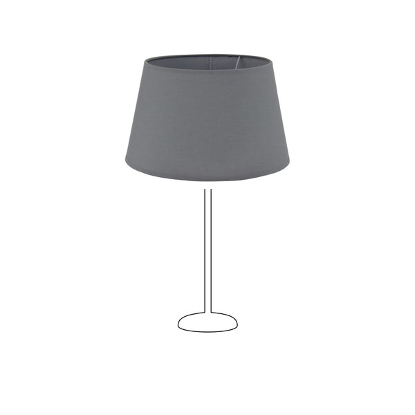 Various Drum Lampshade - Cotton in Gray - Cotton - Ø20 cm
