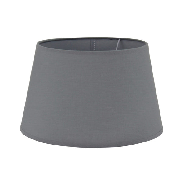 Various Drum Lampshade - Cotton in Gray - Cotton - Ø20 cm