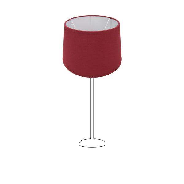 Various Drum Round Lampshades - Red - 25, 30 or 35 cm