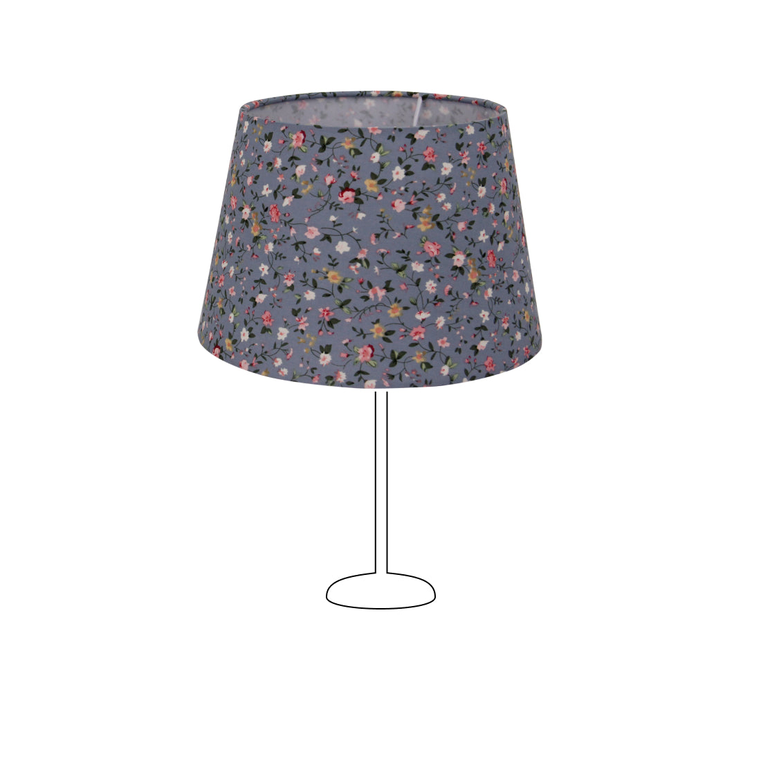 Vari paralumi a tamburo rotondi - Azzurro chiaro – 20, 25 o 30 cm – Design romantico