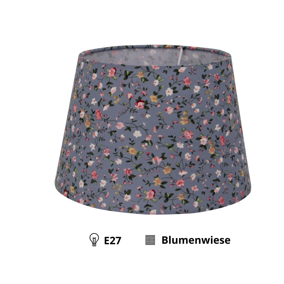 Vari paralumi a tamburo rotondi - Azzurro chiaro – 20, 25 o 30 cm – Design romantico