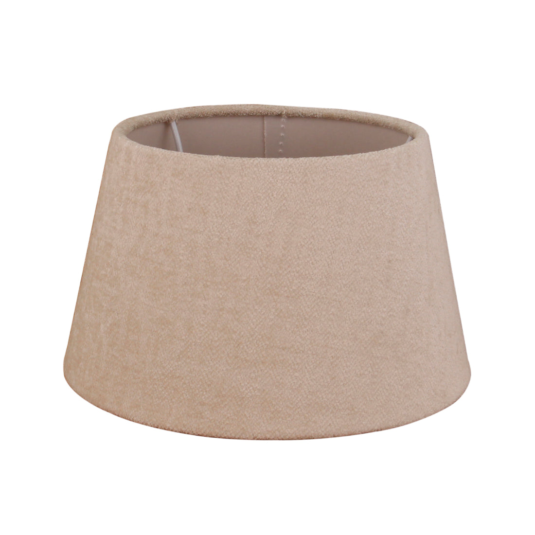 Pantalla de tambor redonda variada – Crema - Wooly - Ø20, 25 o 30 cm