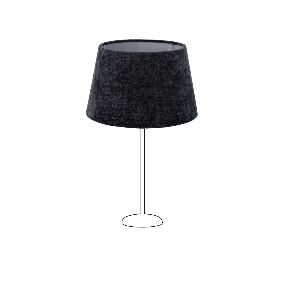 Various Drum Shade Round – Dark Grey - Wooly - Ø20 or 30 cm