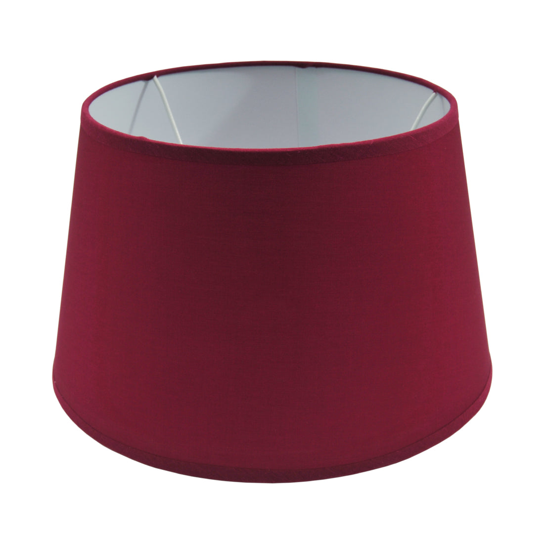 Various Drum Round Lampshades - Red - 25, 30 or 35 cm