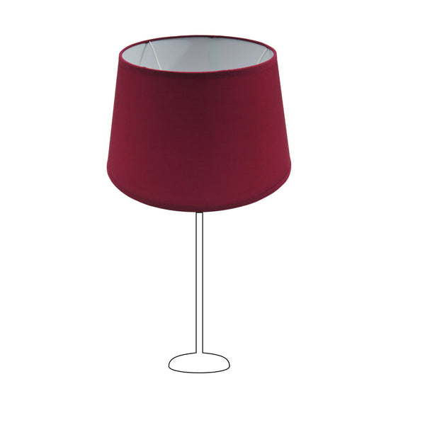 Various Drum Round Lampshades - Red - 25, 30 or 35 cm