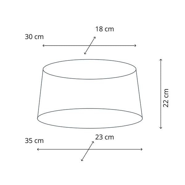 Various Drum Round Lampshades - Red - 25, 30 or 35 cm