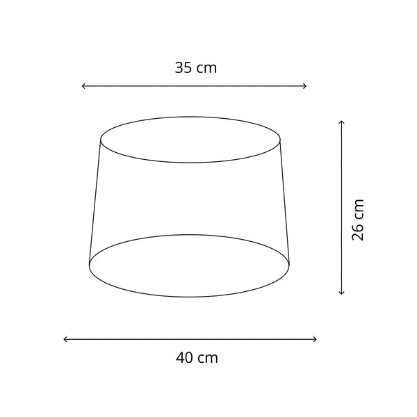 Various Modern Drum Round Lampshade – Black, Cream or Gray – Ø 25 cm for Table Lamps