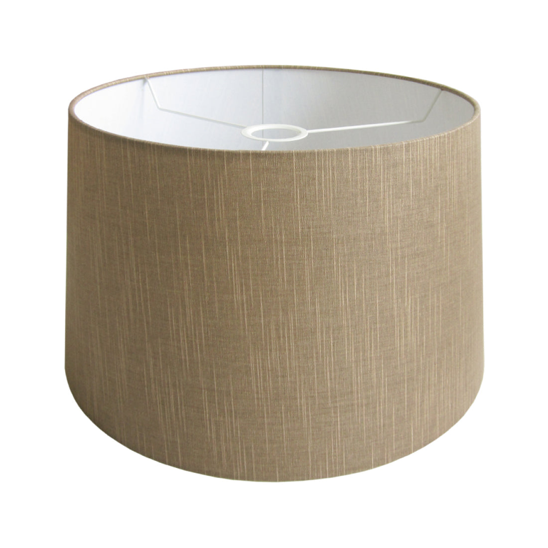 Pantalla de lámpara redonda moderna variada – Negra, Crema o Gris – Ø 25 cm para lámparas de mesa