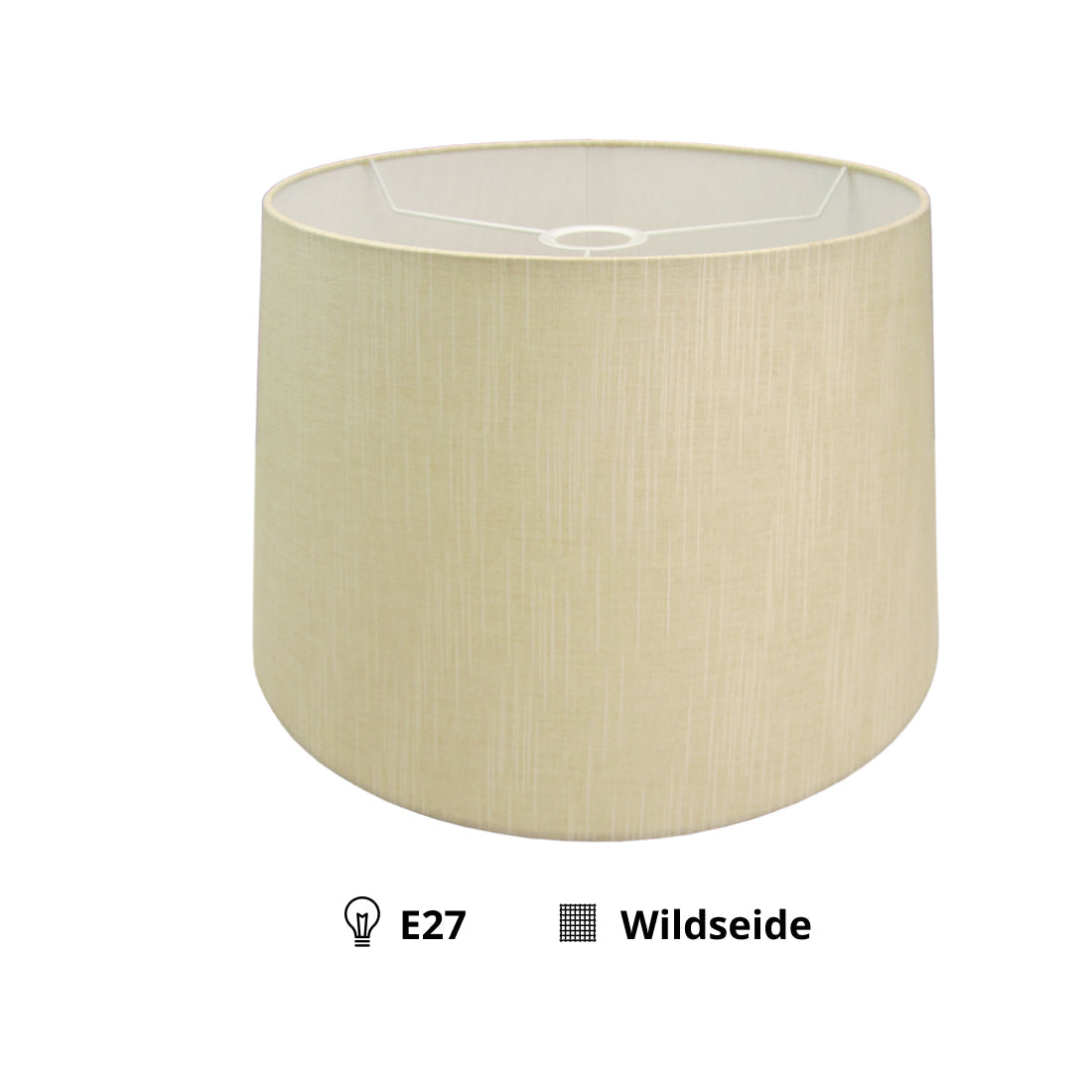 Various Modern Drum Round Lampshade – Black, Cream or Gray – Ø 25 cm for Table Lamps