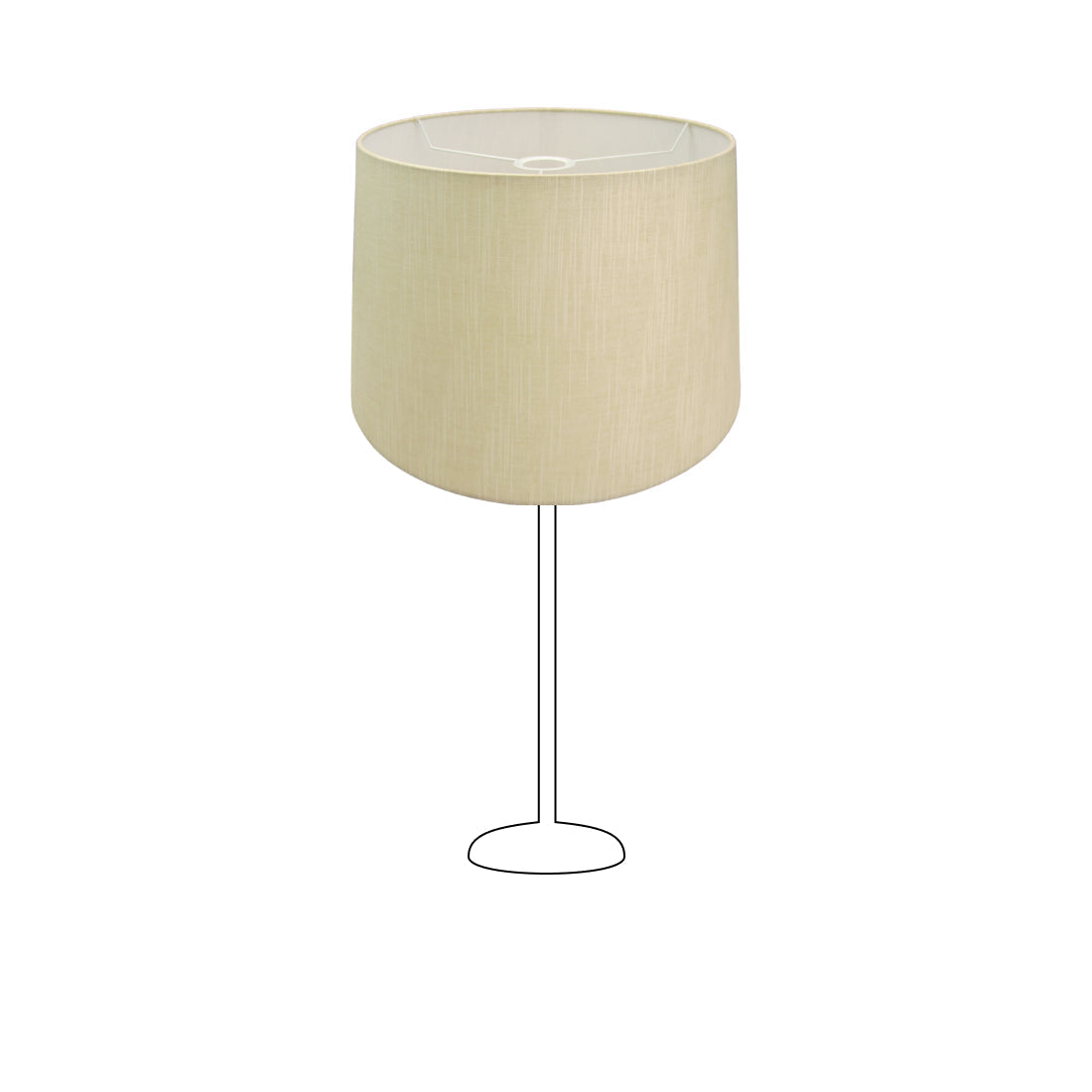 Various Modern Drum Round Lampshade – Black, Cream or Gray – Ø 25 cm for Table Lamps