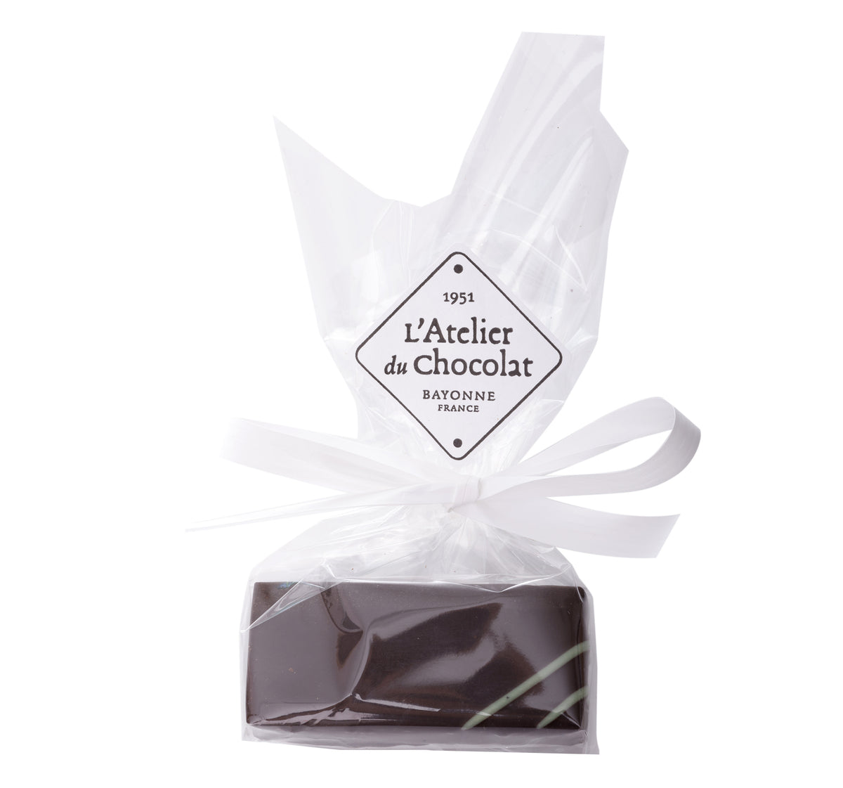 Dark chocolate lemon basil bite