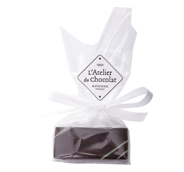 Dark chocolate lemon basil bite