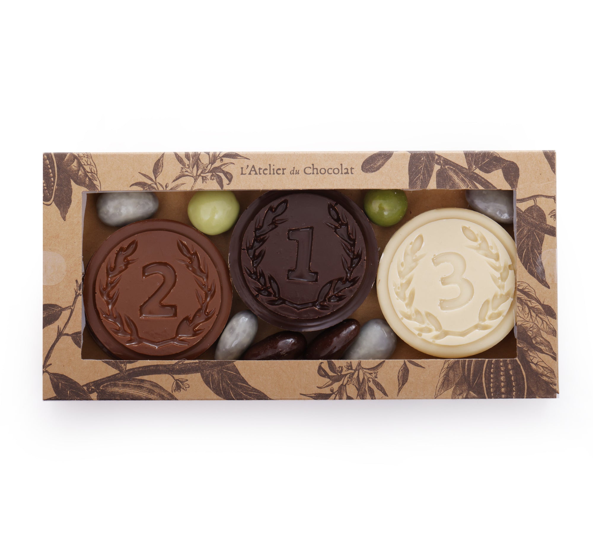 Scatola Regalo Medaglia di Cioccolato