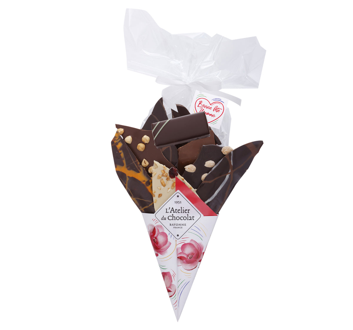 Chocolate Bouquet Happy Mother's Day and its lemon basil infused ganache bite