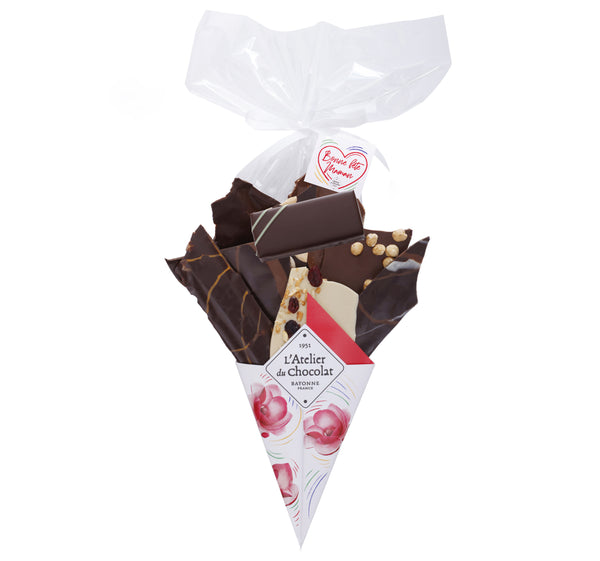 Chocolate Bouquet Happy Mother's Day and its lemon basil infused ganache bite
