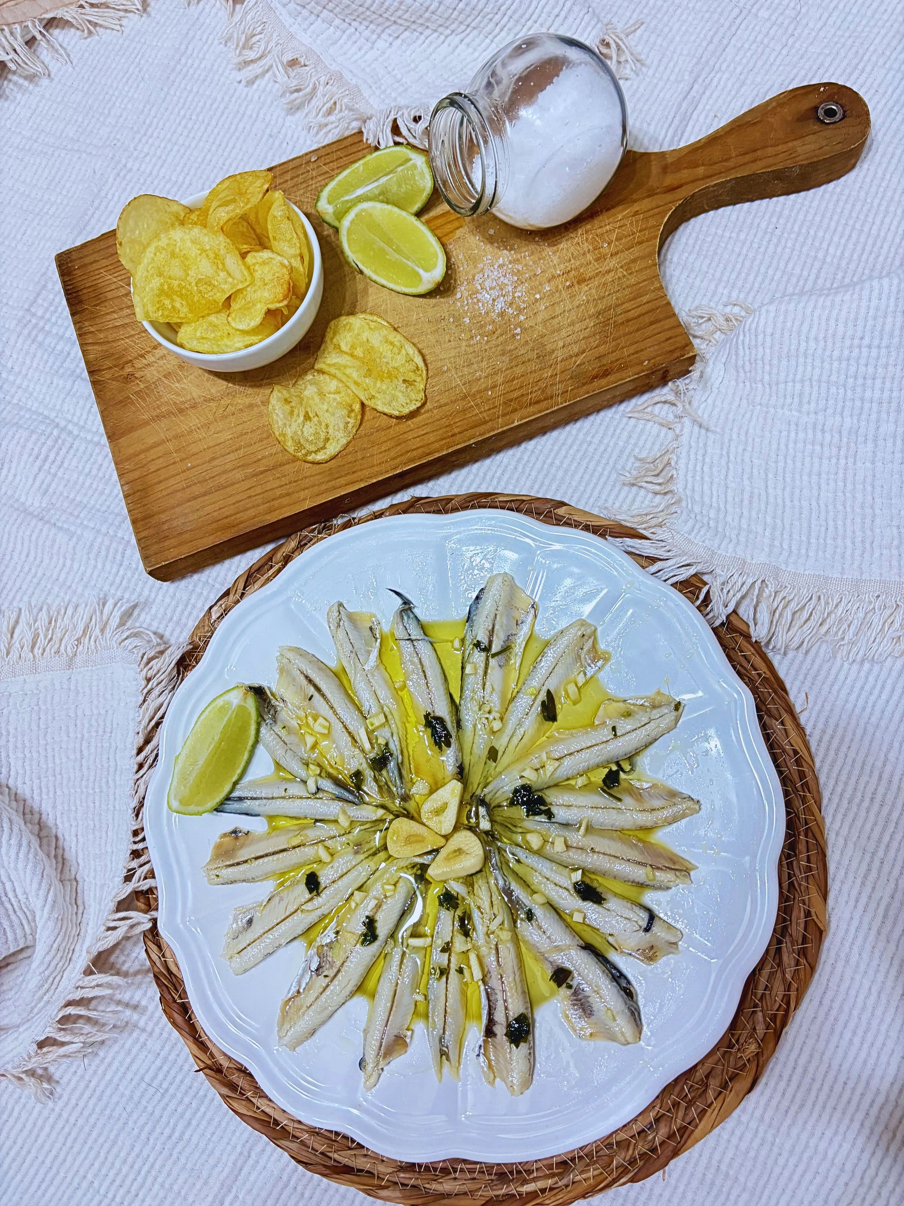 Anchovies in vinegar