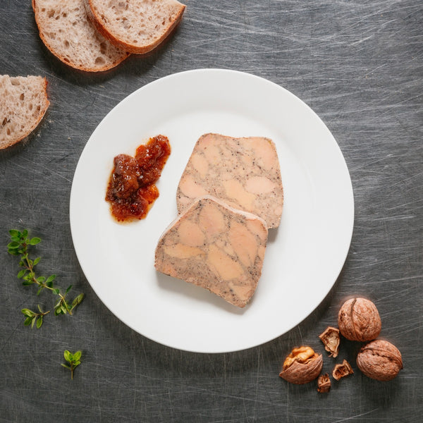 Duck foie gras with gingerbread spices 2 slices - 120g