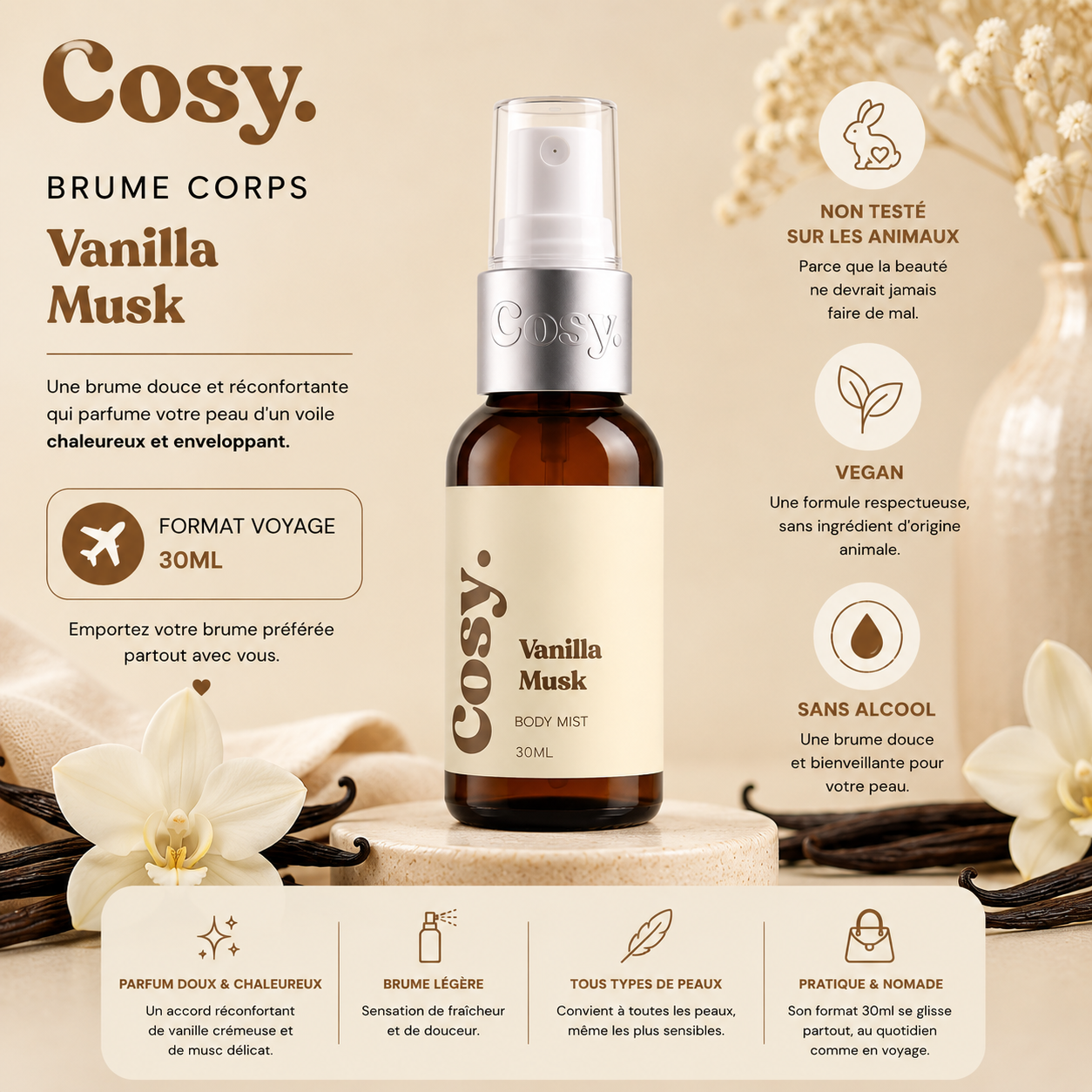Travel Mist - Vanilla Musk