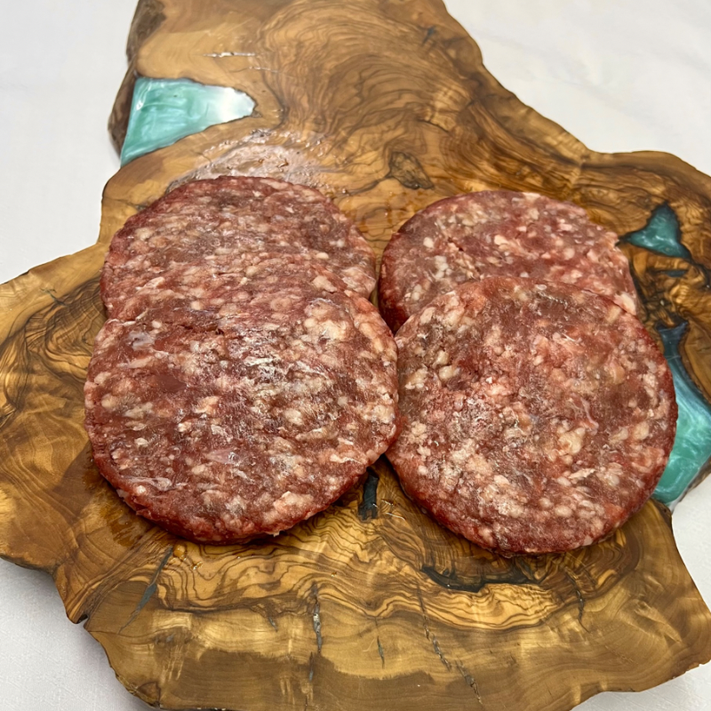 8 100% Natural Beef Burgers of 120 g / In 2 Pack