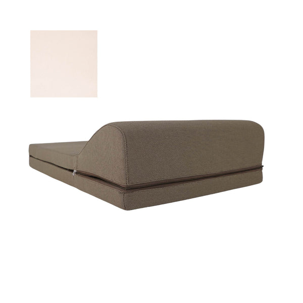 CONFORTINO, Materassino portatile da mare, campeggio, fiume, montagna 60x180, Bianco-Caldo,  Arketicom