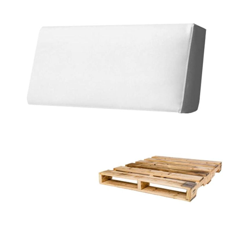 ECO BACK, Schienale per Pallet Rigido in Ecopelle 120x30 H15, Bianco,  Arketicom