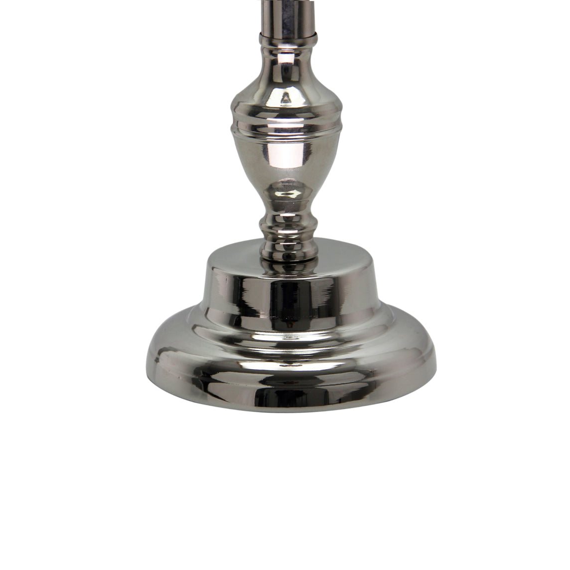 Base della lampada in metallo vari in nichel lucido – Grande 35 cm e attacco E27