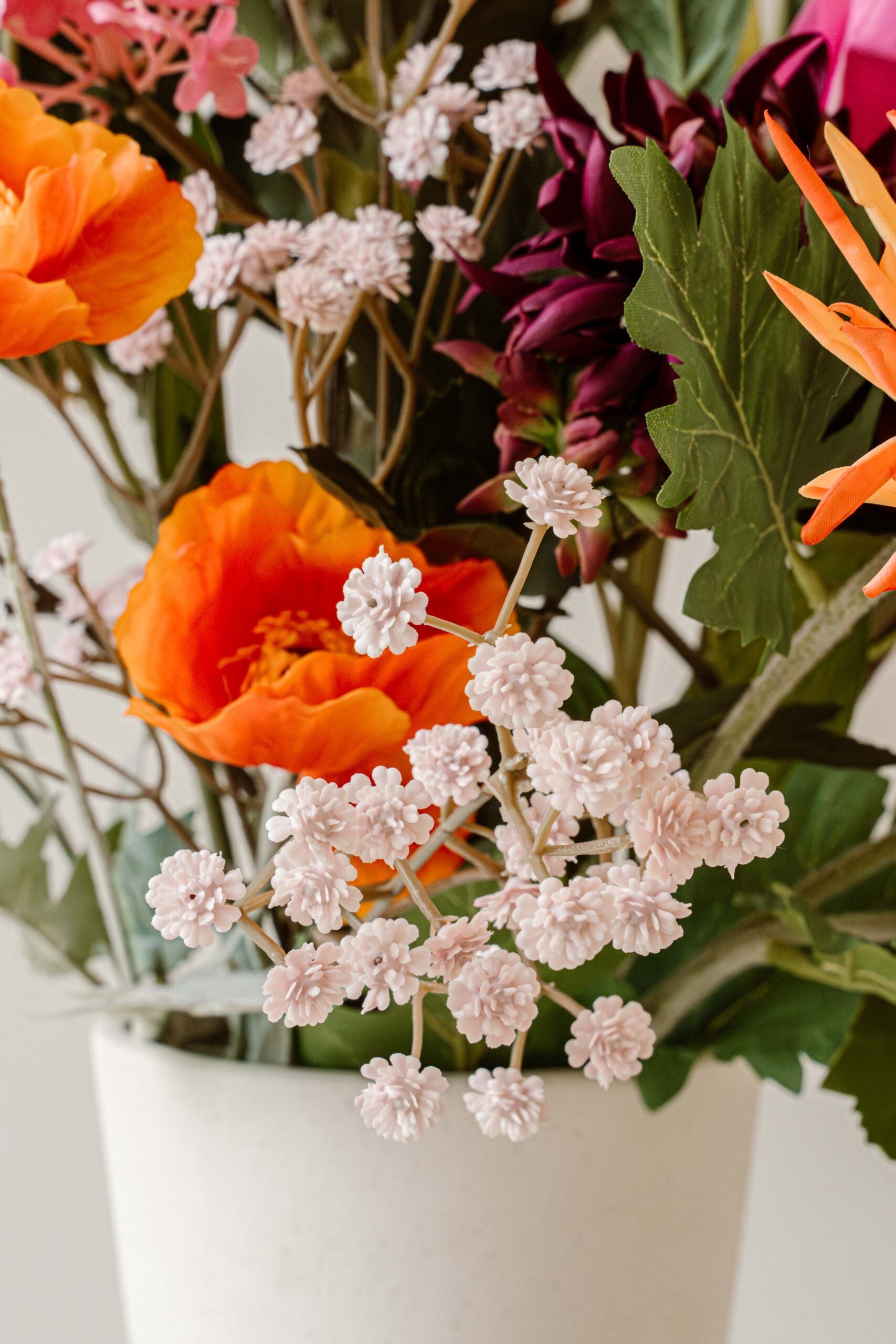 Indore Silva - Gypsophila - Pink - artificial branch - silk