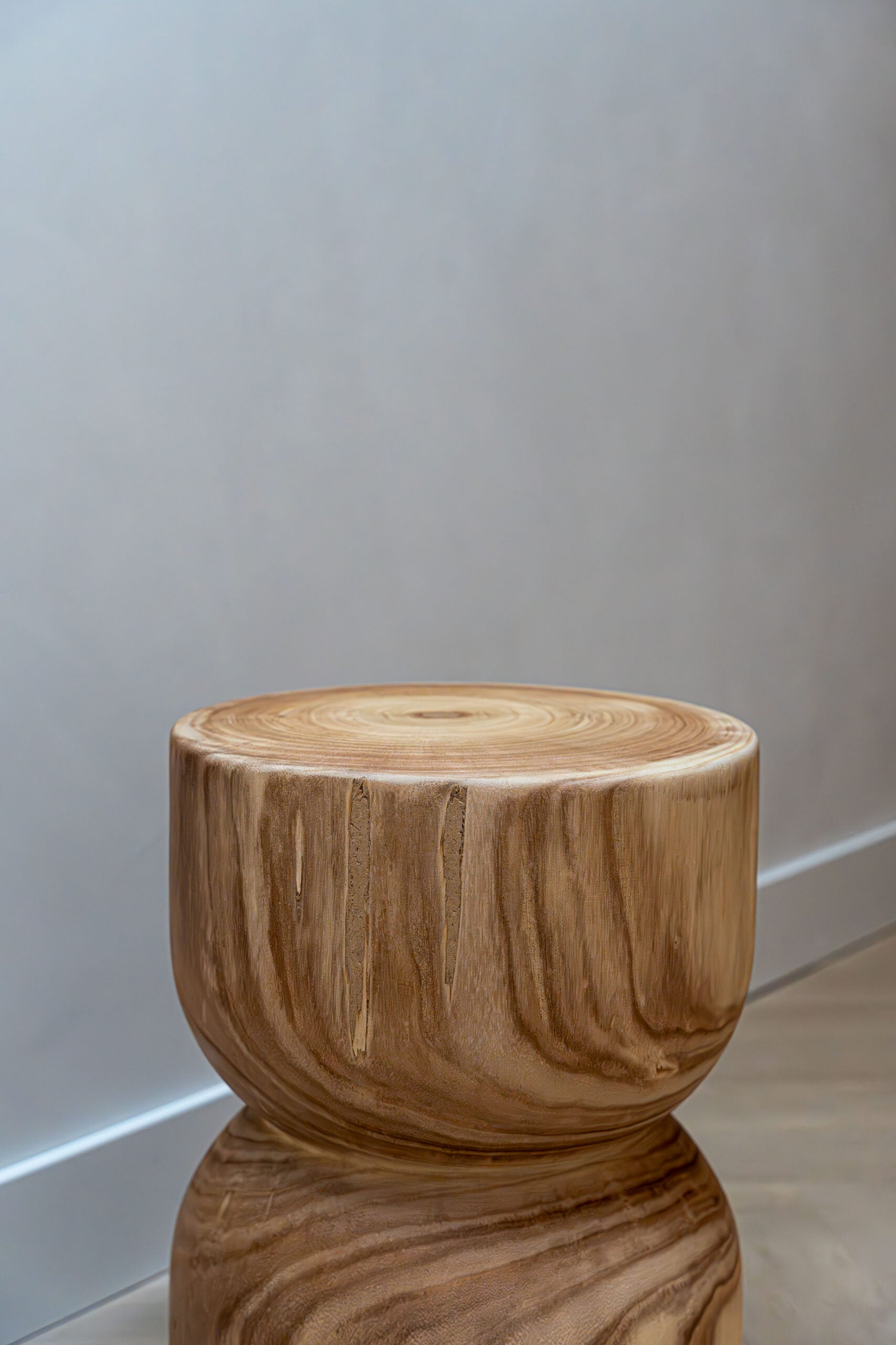 Woodville Side Table - Black - Solid Wood - 45cm