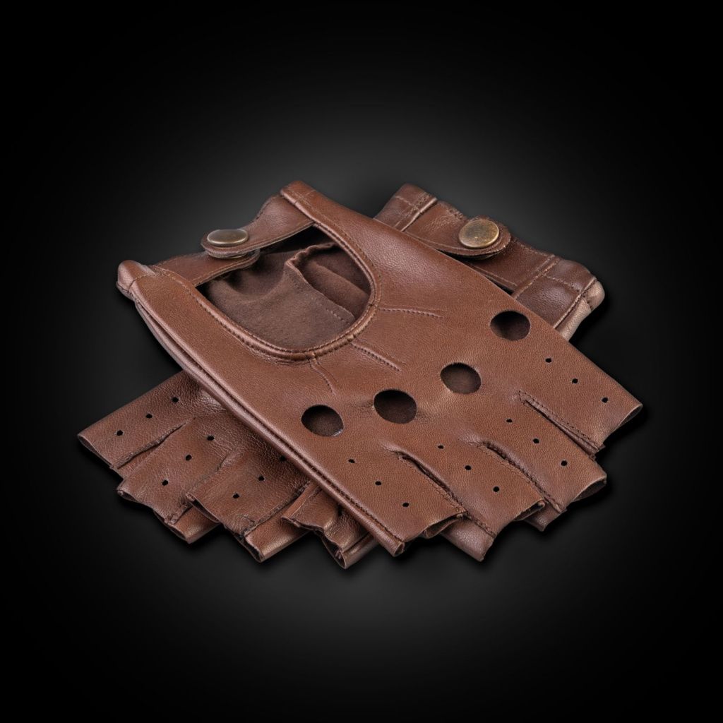 Modern Fingerless Driving Gloves for Men