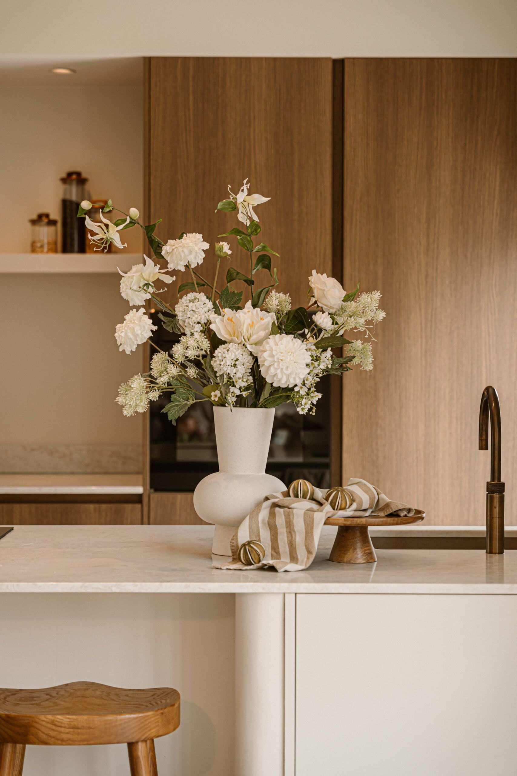 Silk bouquet - White