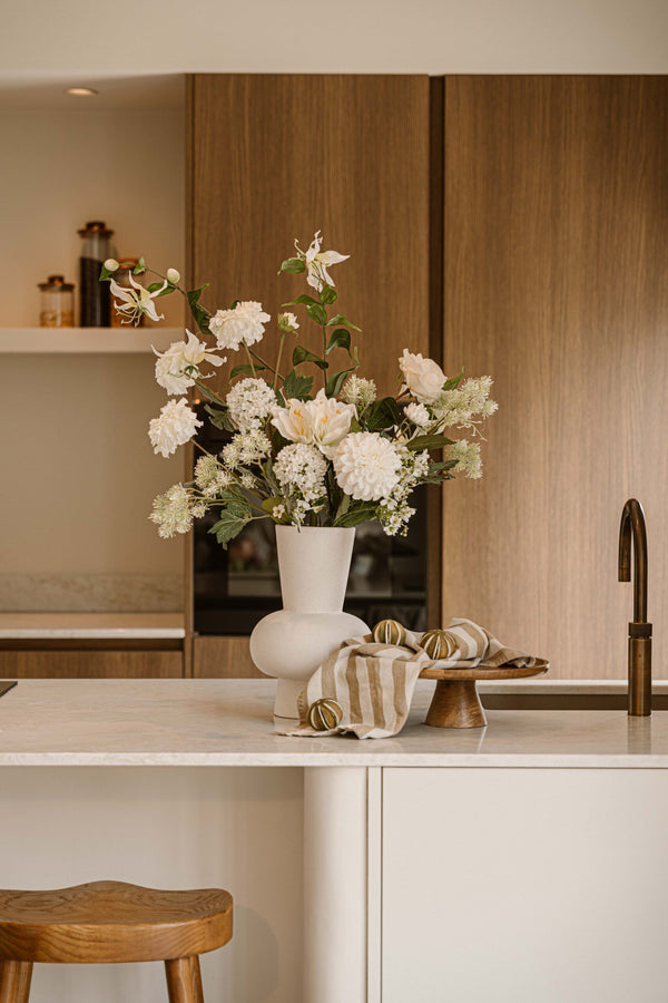 Silk bouquet - White