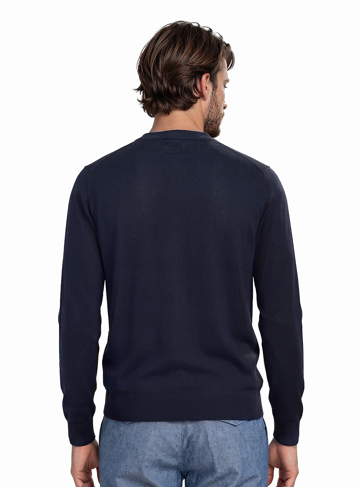 BRUSHED CARDIGAN WITH PATCH POCKETS