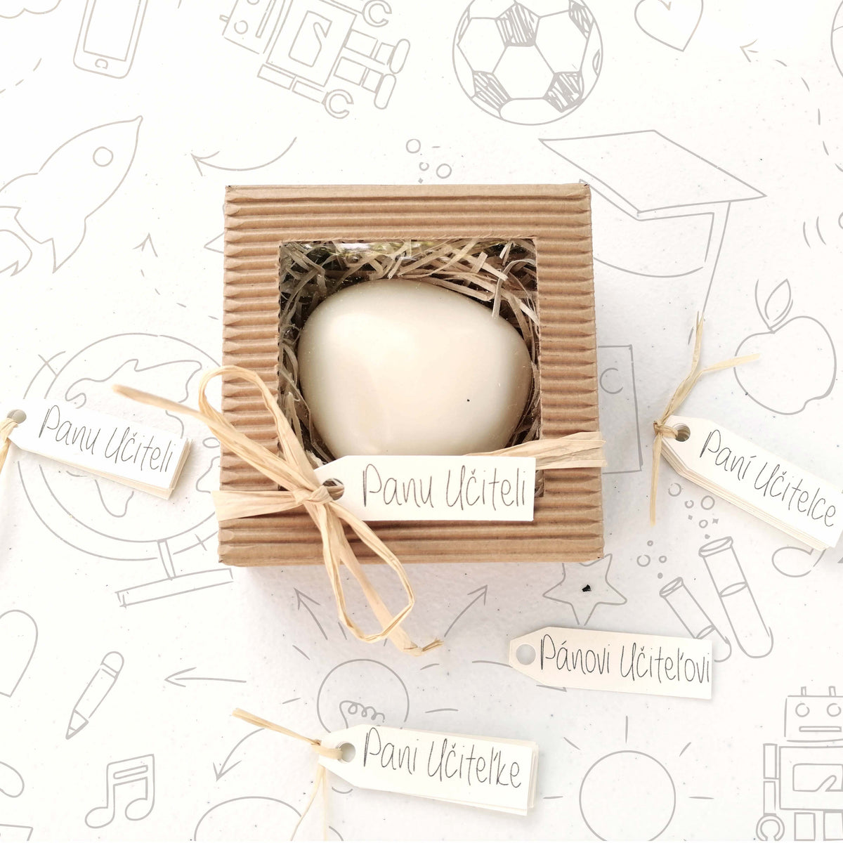 Gift for the Teacher - Toilet Soap in a Box with a Tag