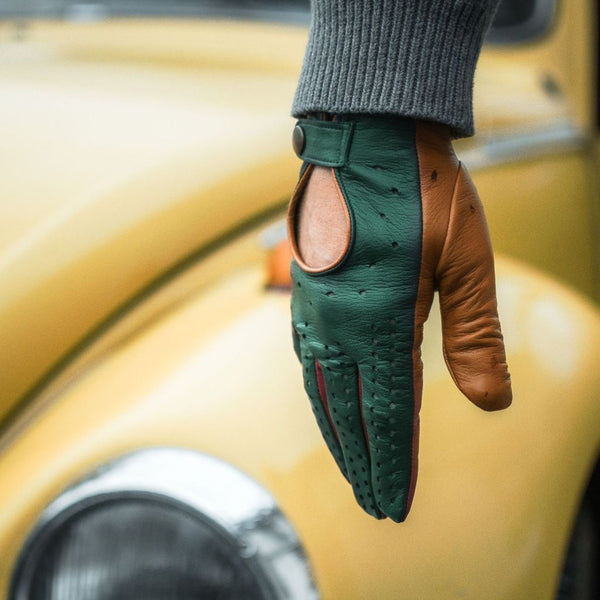 Luxury Colorful Driving Gloves Without Knuckle Holes